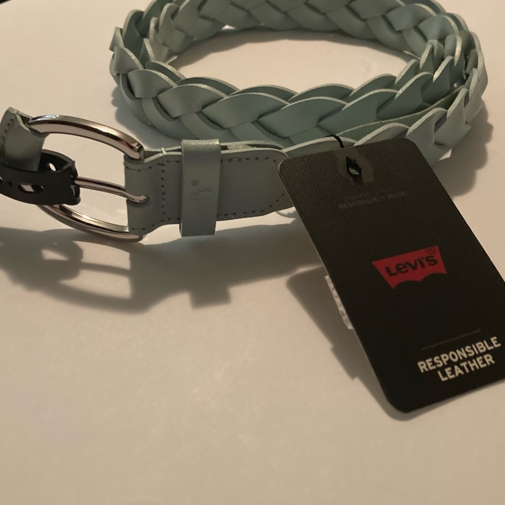Levi's Blue Braided Leather Belt